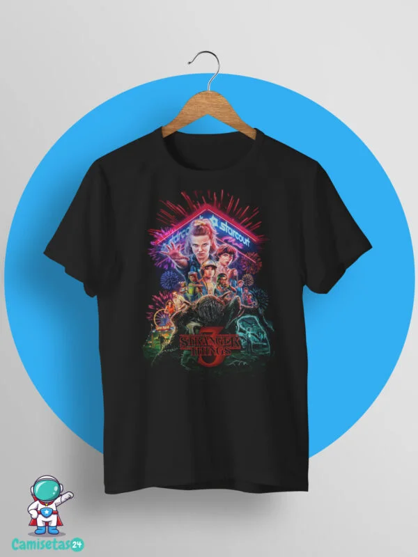 camiseta stranger things full color