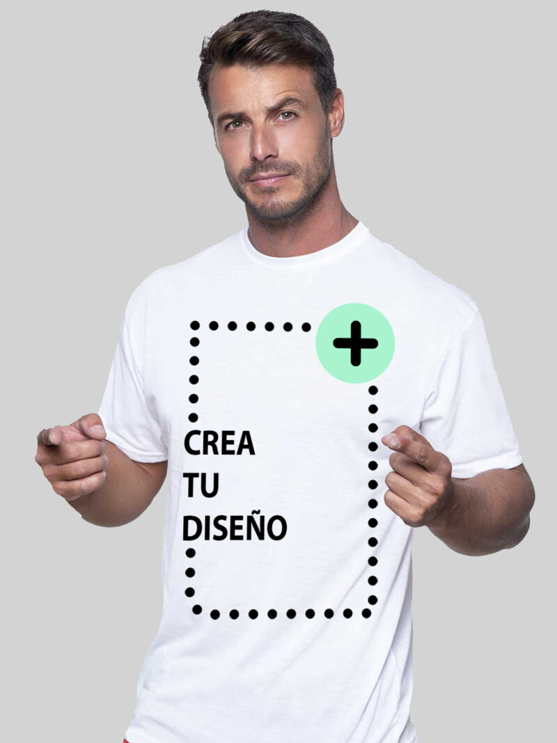 Camiseta blanca personalizada unisex