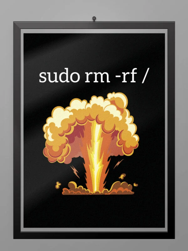 diseño informatica friki sudo rm