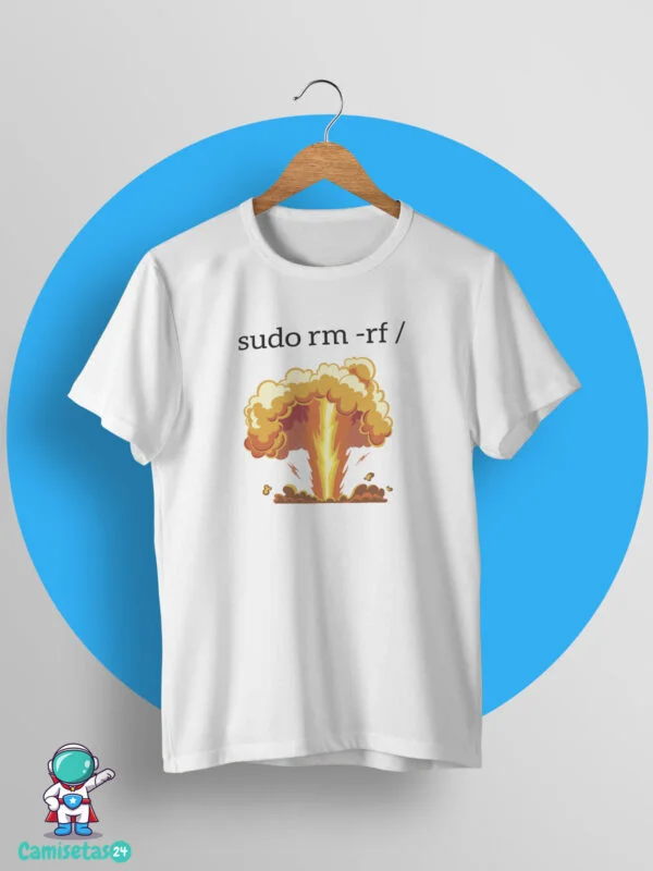 sudo rm informatico friki camiseta