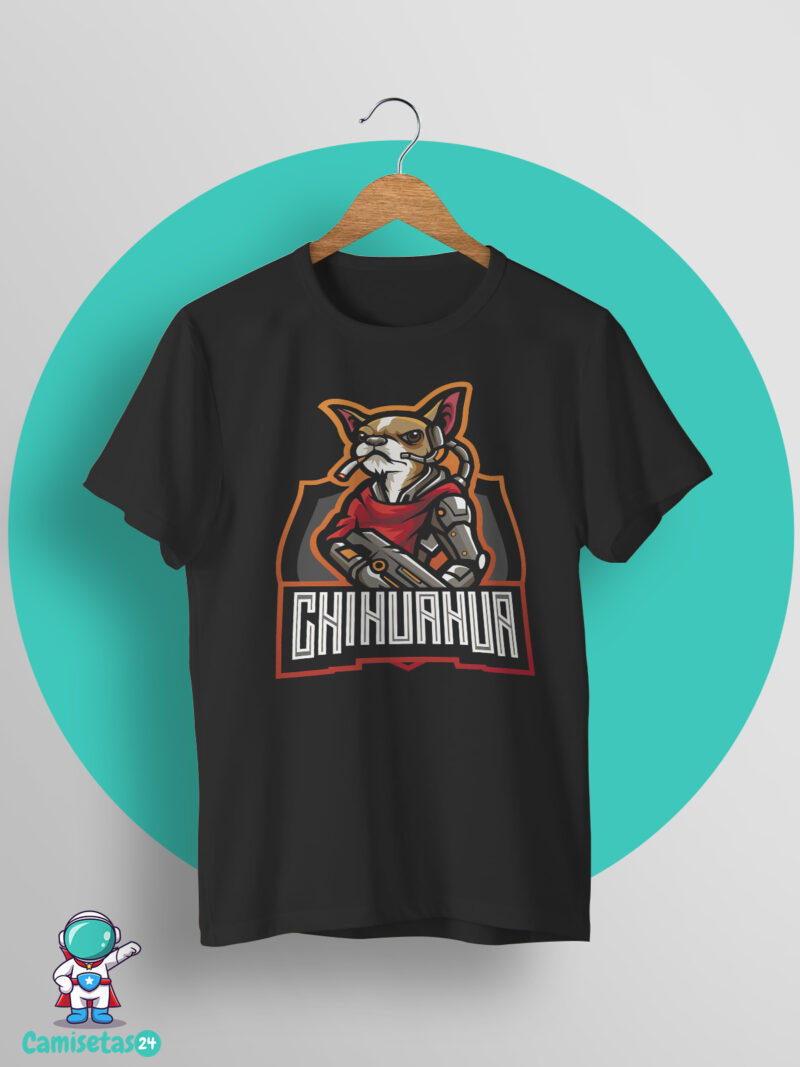 camiseta chihuahua gamer 01
