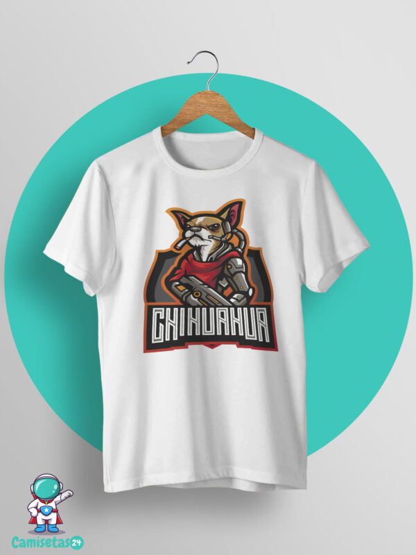 camiseta chihuahua gamer