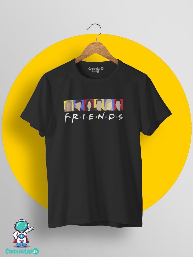 camiseta friends colors negra