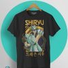 camiseta caballeros del zodiaco shiryu de dragon negra