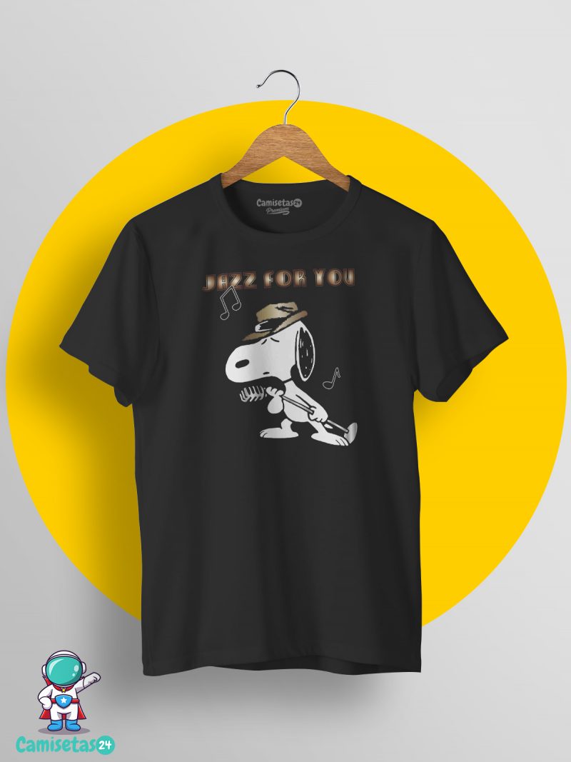 snoopy jazz camiseta