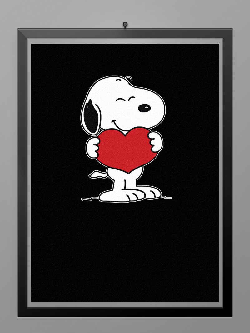 snoopy my love poster
