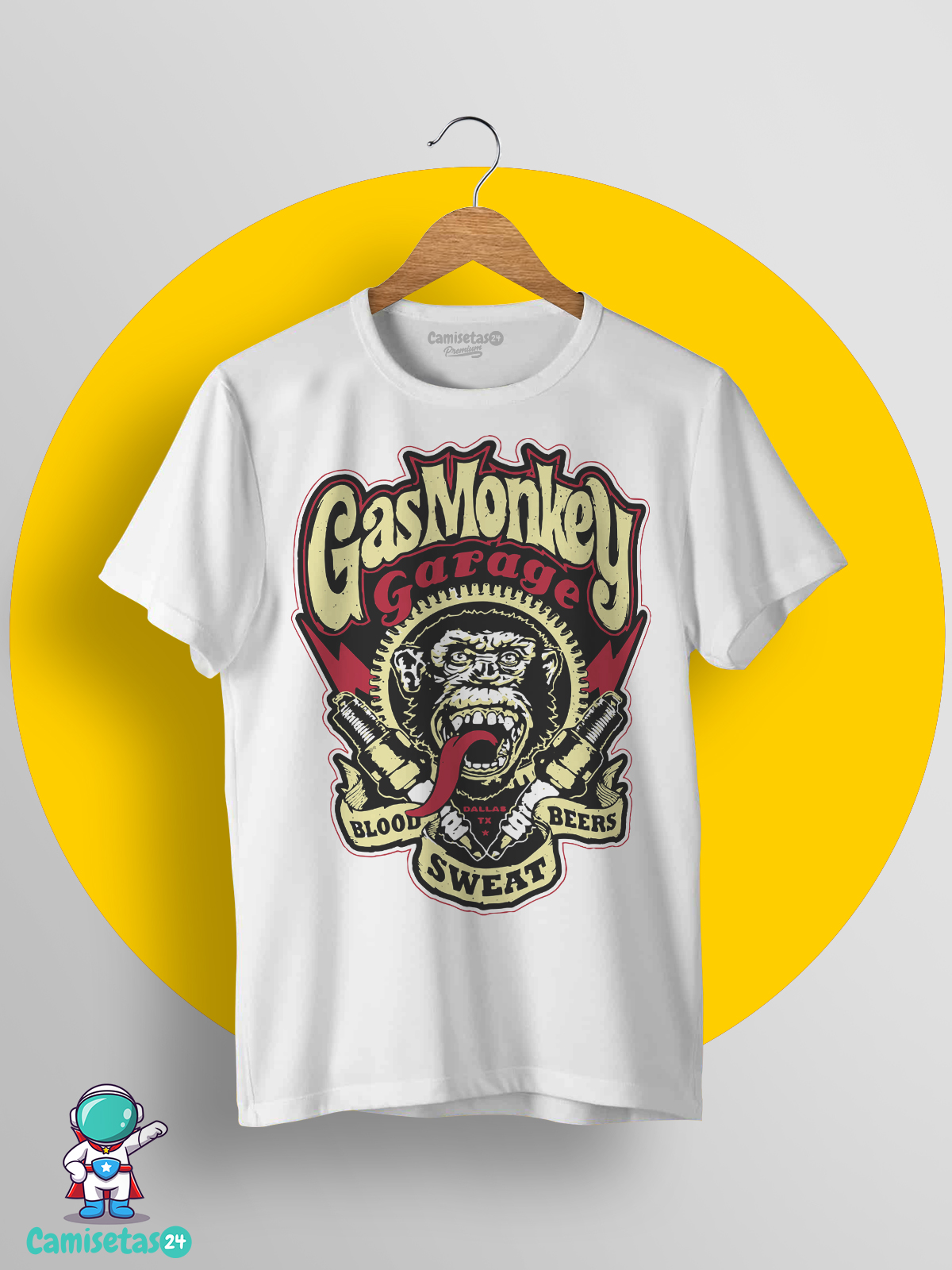 accesorios dividir Alcanzar Camiseta Gas Monkey Garage Vintage - Camisetas Personalizadas | Camisetas24