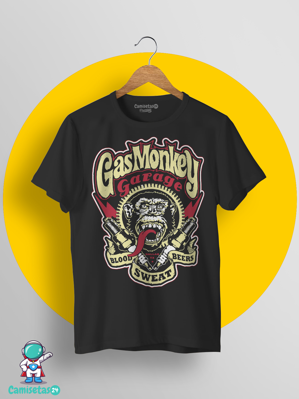 accesorios dividir Alcanzar Camiseta Gas Monkey Garage Vintage - Camisetas Personalizadas | Camisetas24
