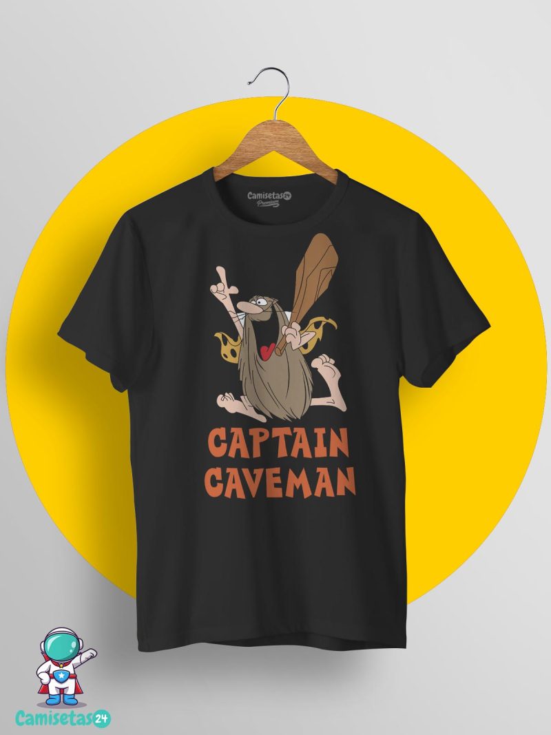 Camiseta Capitan Cavernicola 01 negra