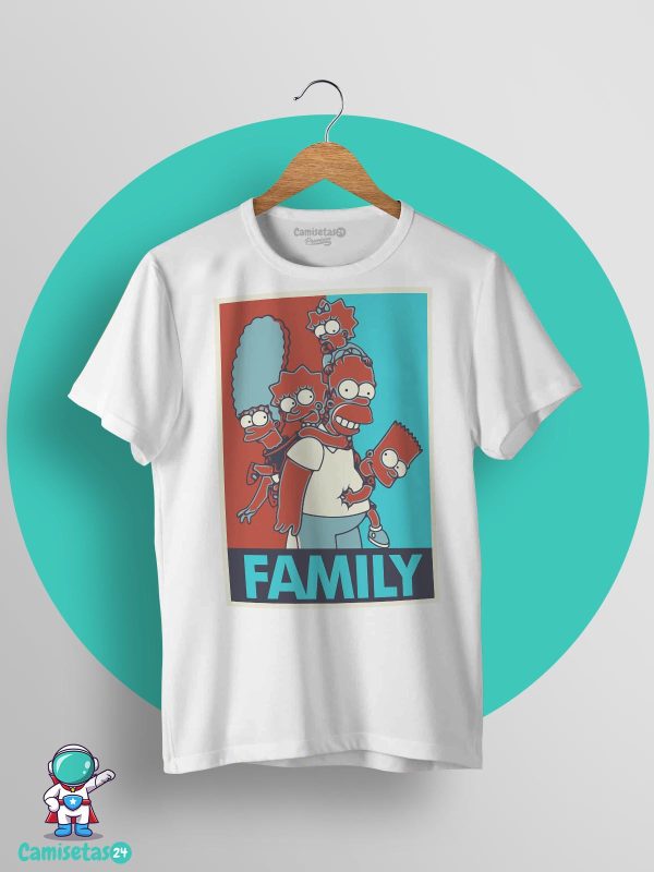 Camiseta Simpsons Family blanca