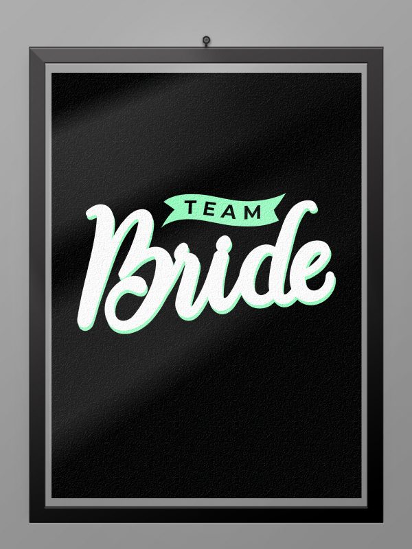 Camiseta Despedida Team Bride 02 poster