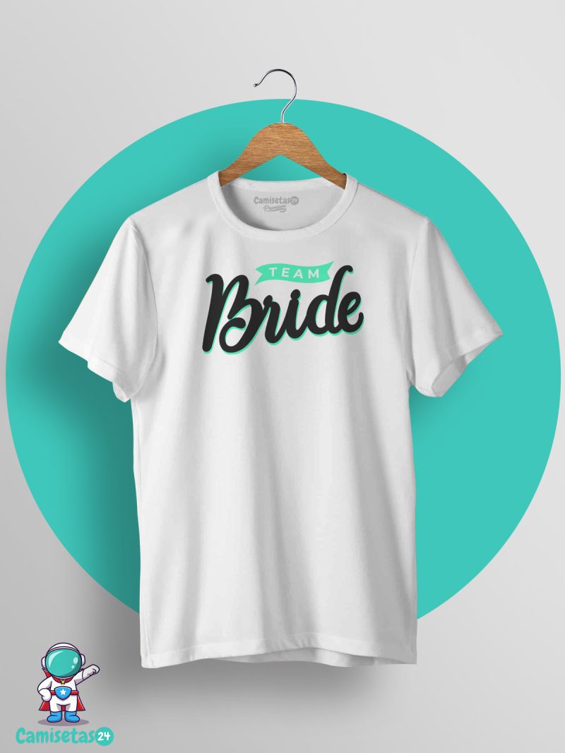 Camiseta Despedida Team Bride 02 blanca