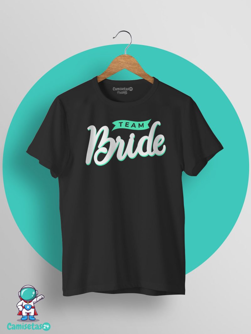 Camiseta Despedida Team Bride 02 negra