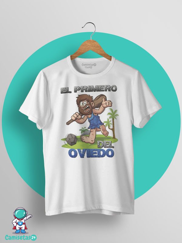 Camiseta EL Primero del Oviedo blanco