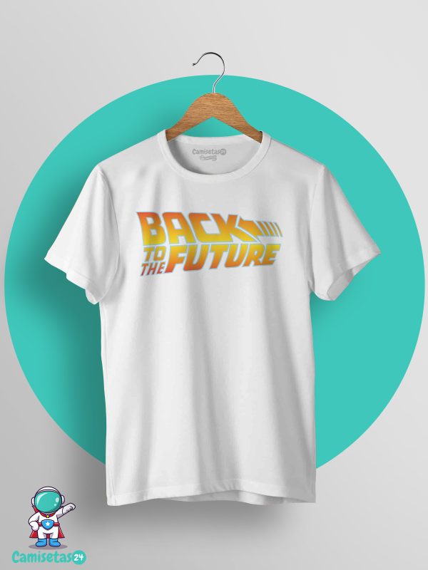 Camiseta Back to the Future Logo blanco