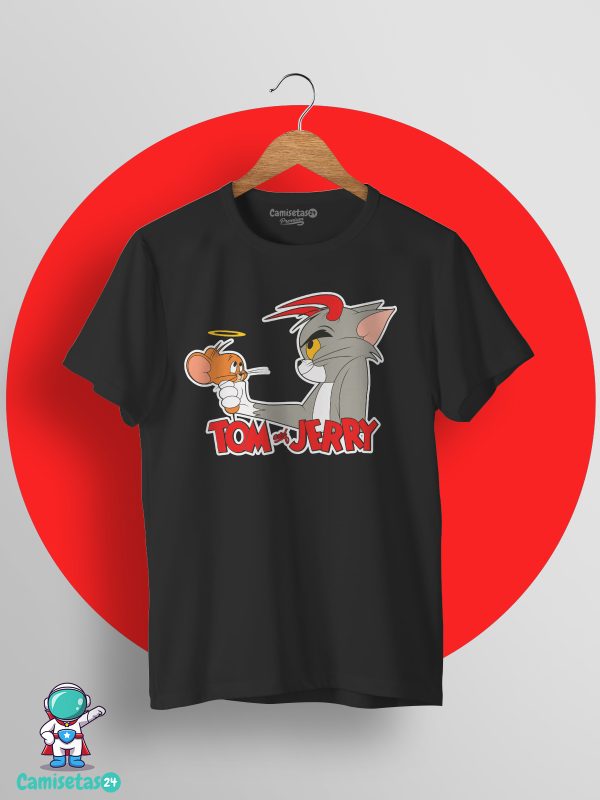 Camiseta Tom y Jerry negro