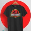 Camiseta Navidad Dinosaurio Rex negra