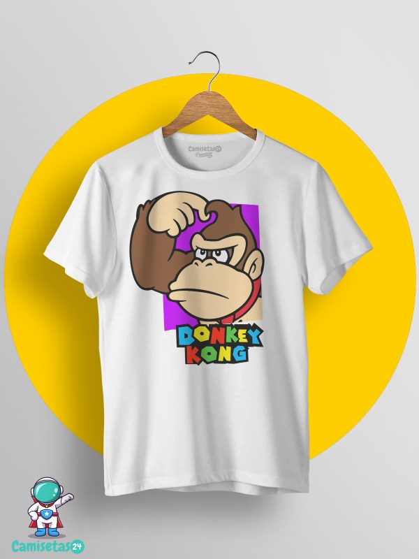 Camiseta Super Mario Donkey Kong blanco