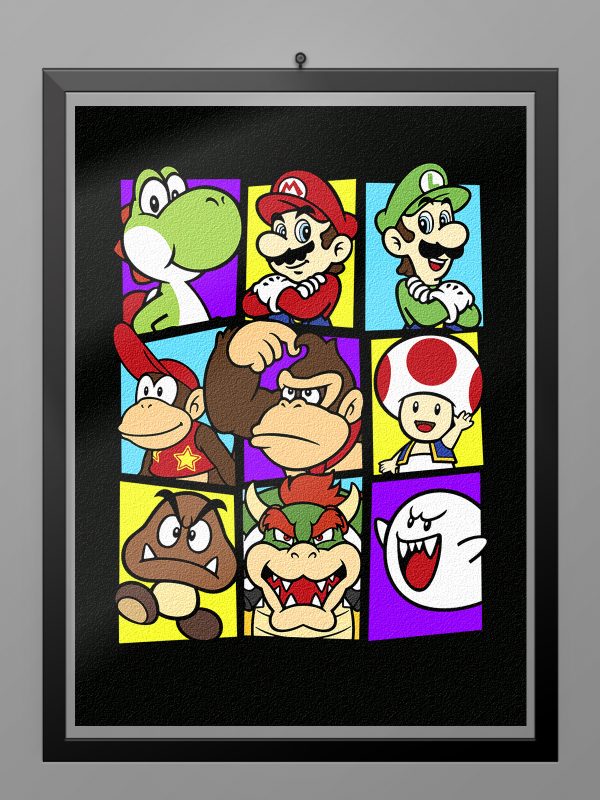 Camiseta Super Mario Game poster