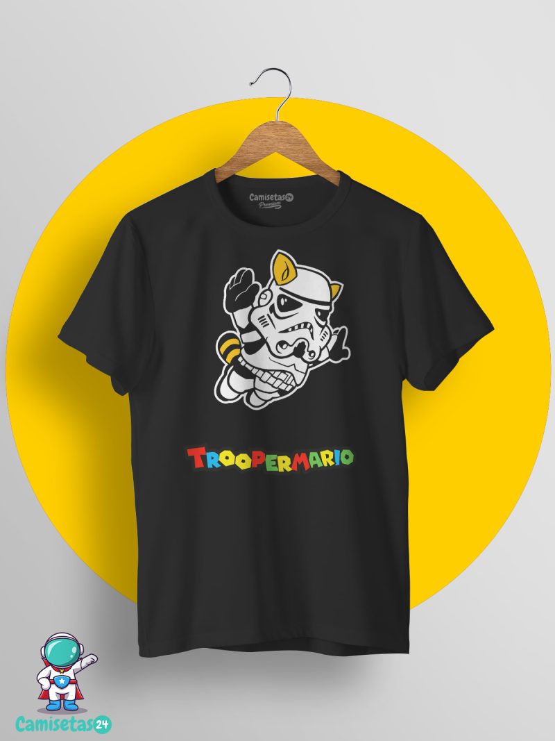 Camiseta Super Mario Trooper negra