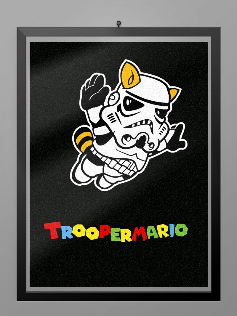 Camiseta Super Mario Trooper poster