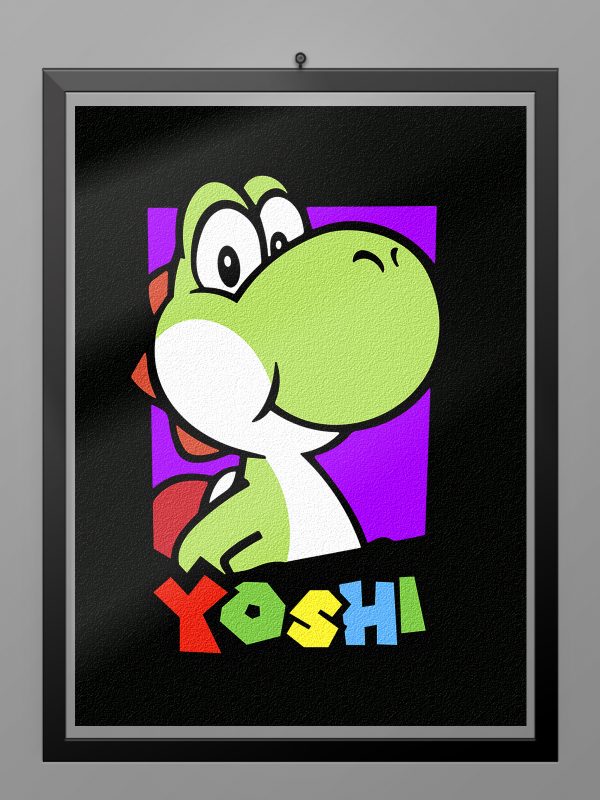 Camiseta Super Mario Yoshi poster