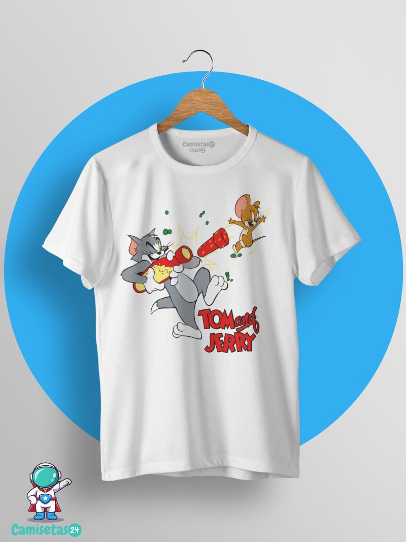 Camiseta Tom y Jerry II blanca
