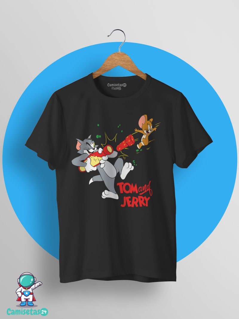 Camiseta Tom y Jerry II negro