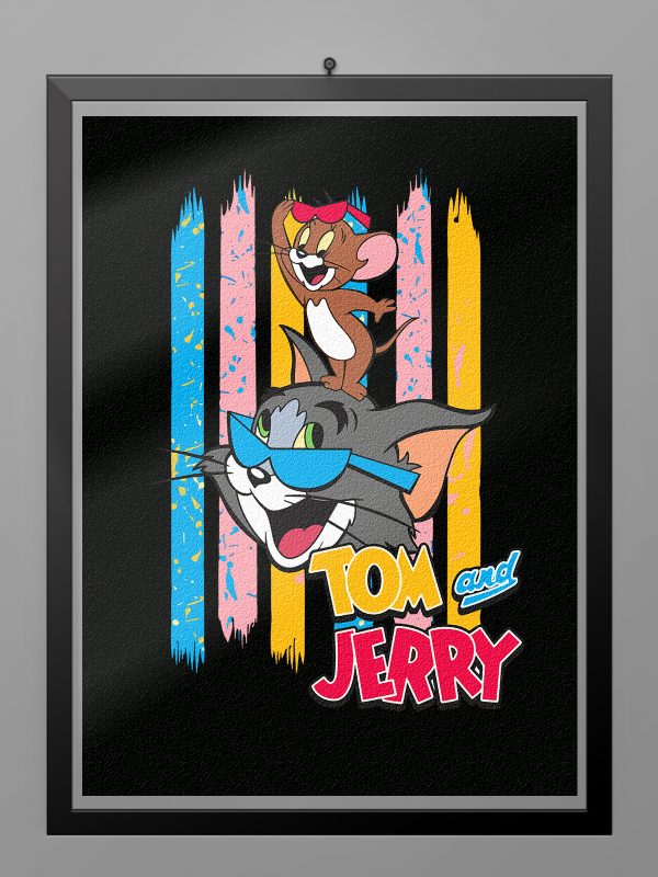 Camiseta Tom Y Jerry Vintage Colors poster