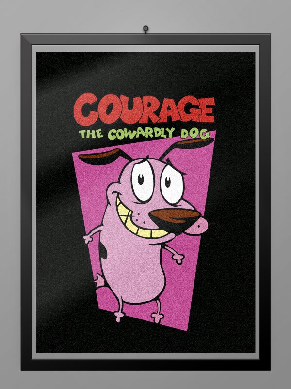 Camiseta Courage el perro cobarde poster