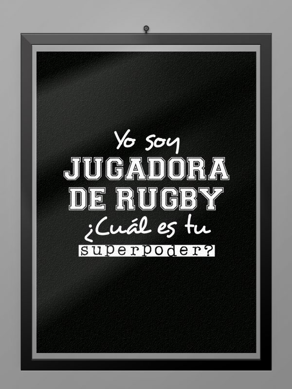 Camiseta Soy Jugadora de Rugby poster