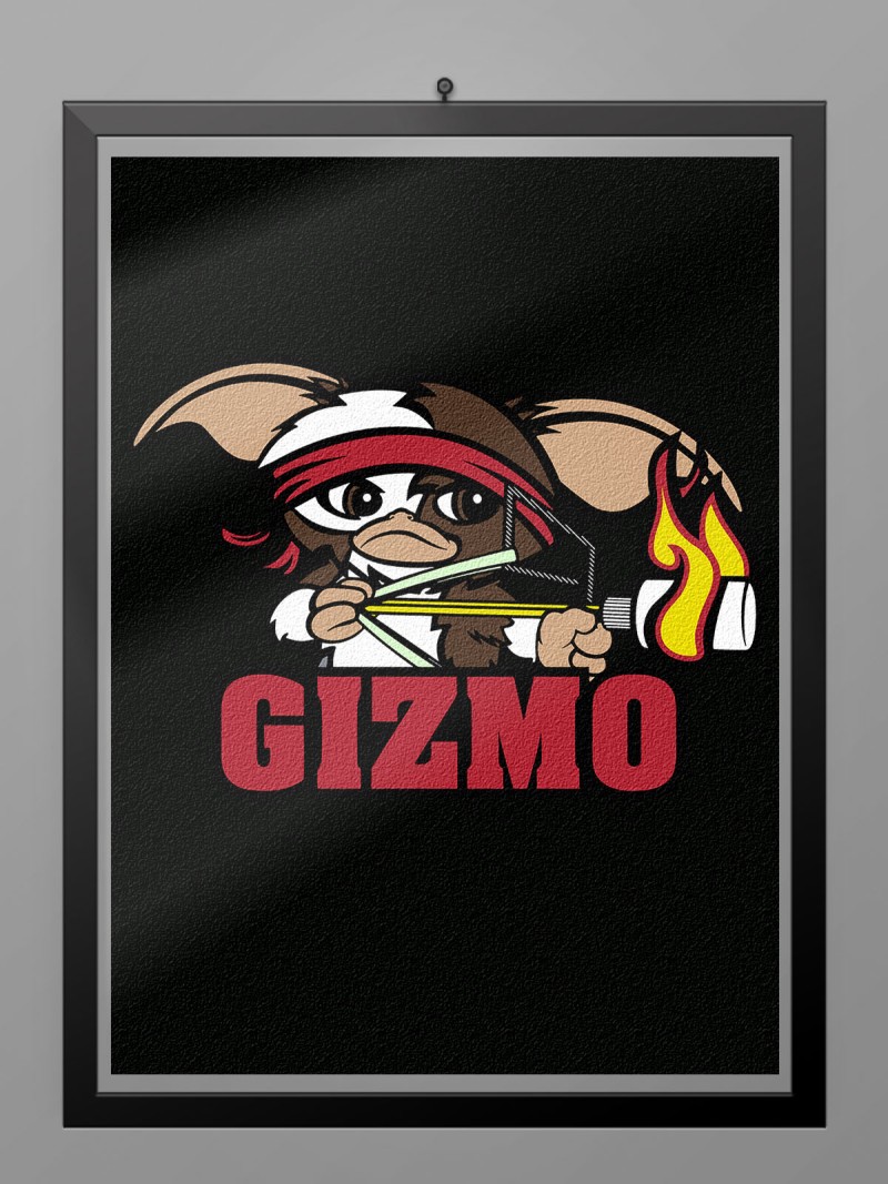 Camiseta Gizmo flame poster