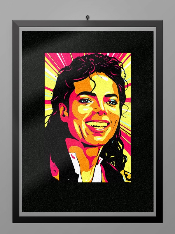 Camiseta Michael Jackson retro poster
