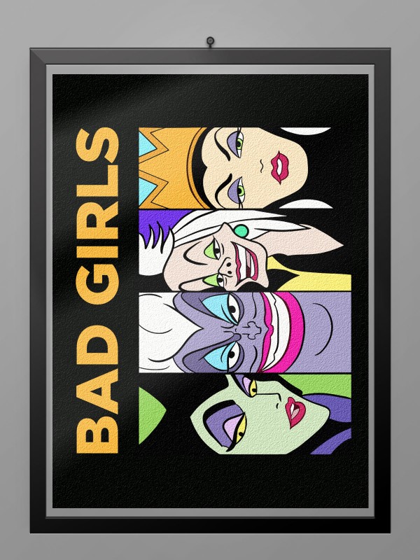 Camiseta bad girls poster