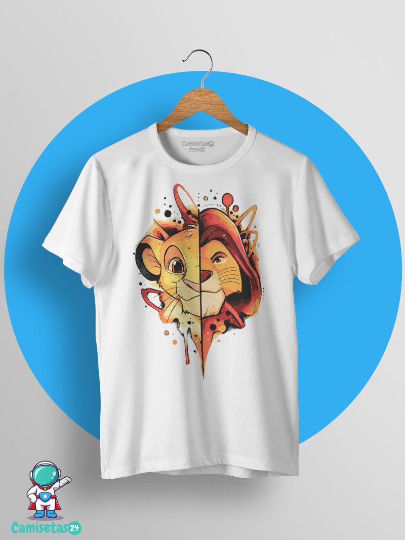 Camiseta el Rey León blanca