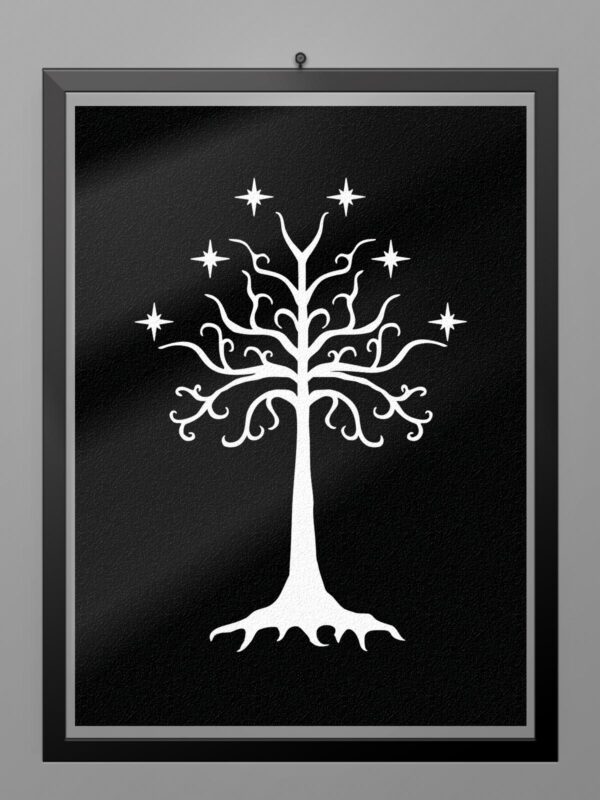 Camiseta Arbol Gondor tierra media poster