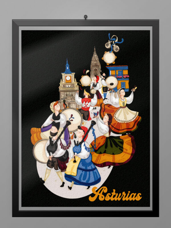 Camiseta Asturias Regional poster