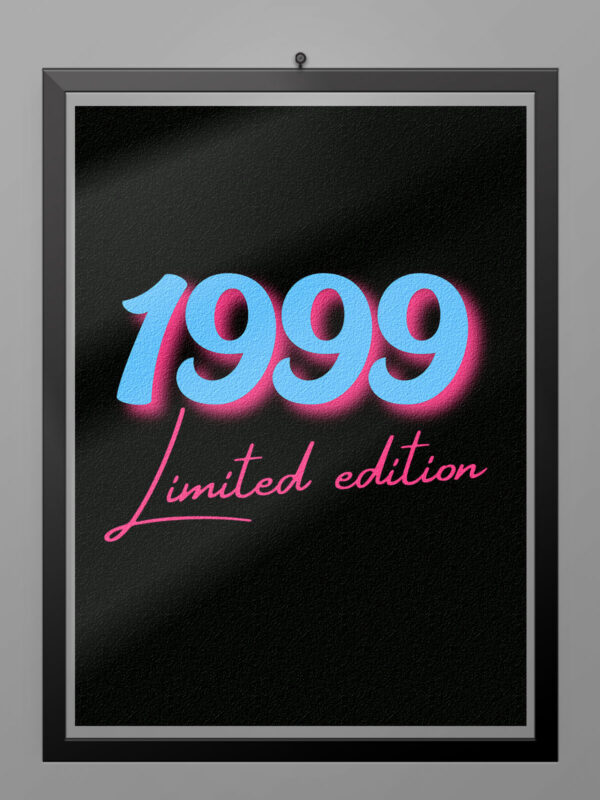 Camiseta Año Limited edition editable 02 poster