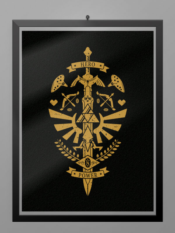 Camiseta Escudo de Zelda poster