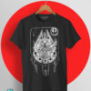 Camiseta Star Wars Halcón milenario negra
