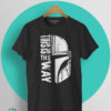 Camiseta Star wars Mandalorian negra