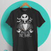 Camiseta pesadilla antes de navidad Jack skeleton negra