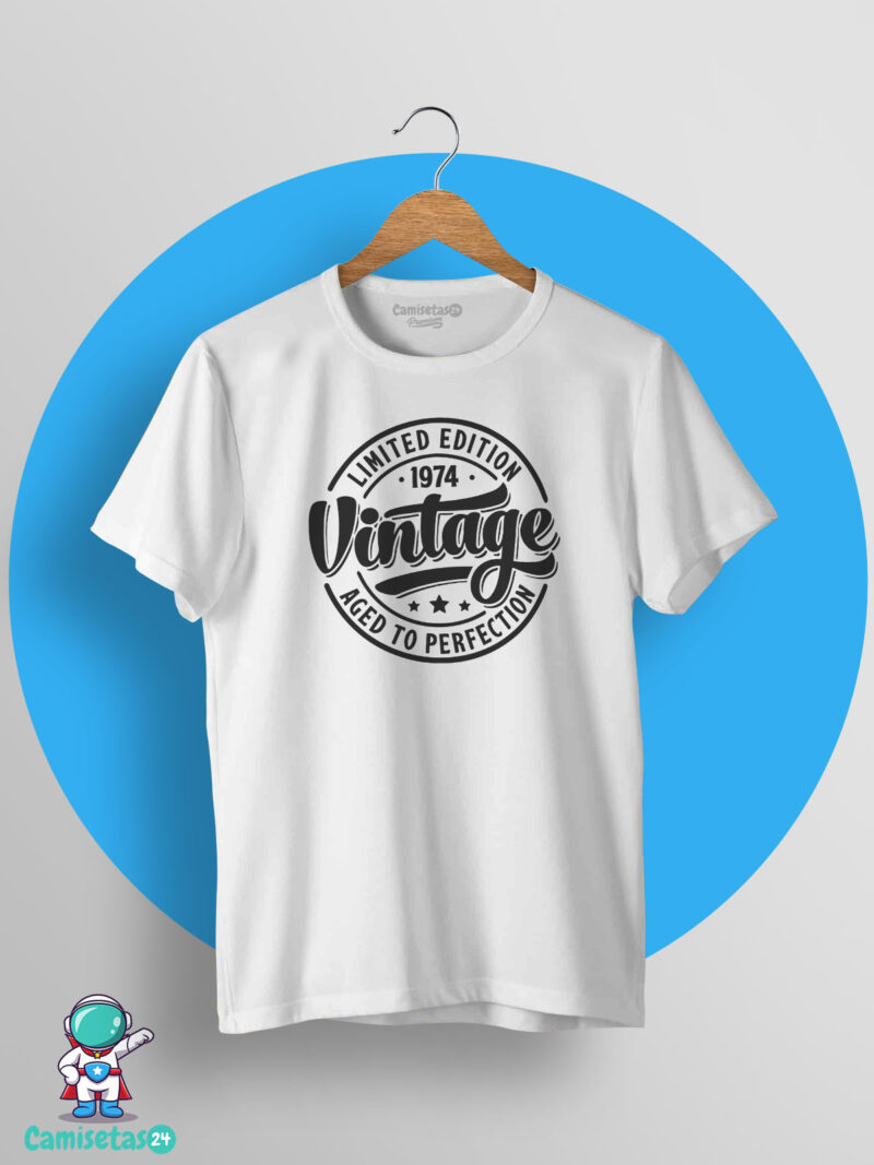 Camisetas Vintage Limited edition editable 01 blanca