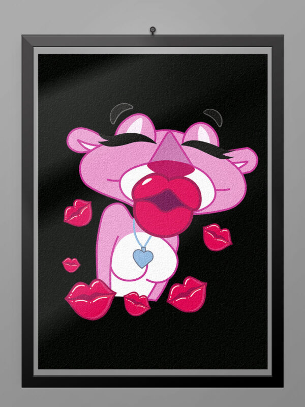 Camiseta Lady Pink Panther poster