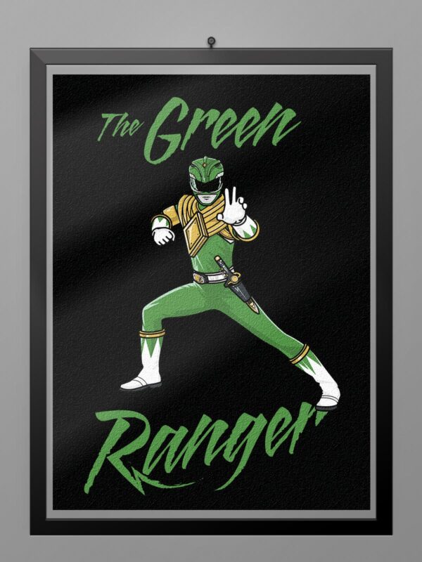 Camiseta Green Ranger Power Rangers poster