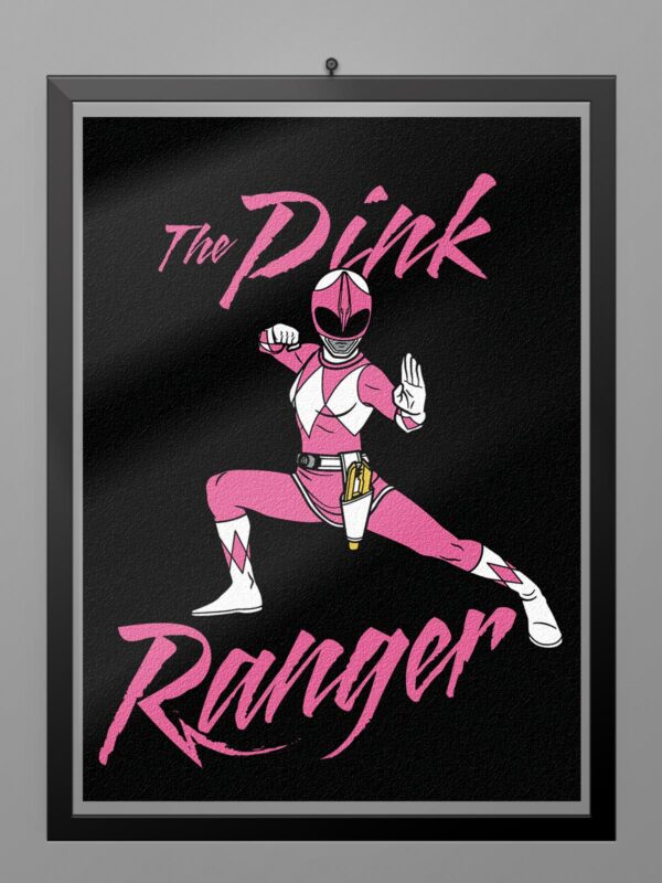 Camiseta Pink Ranger Power Rangers poster