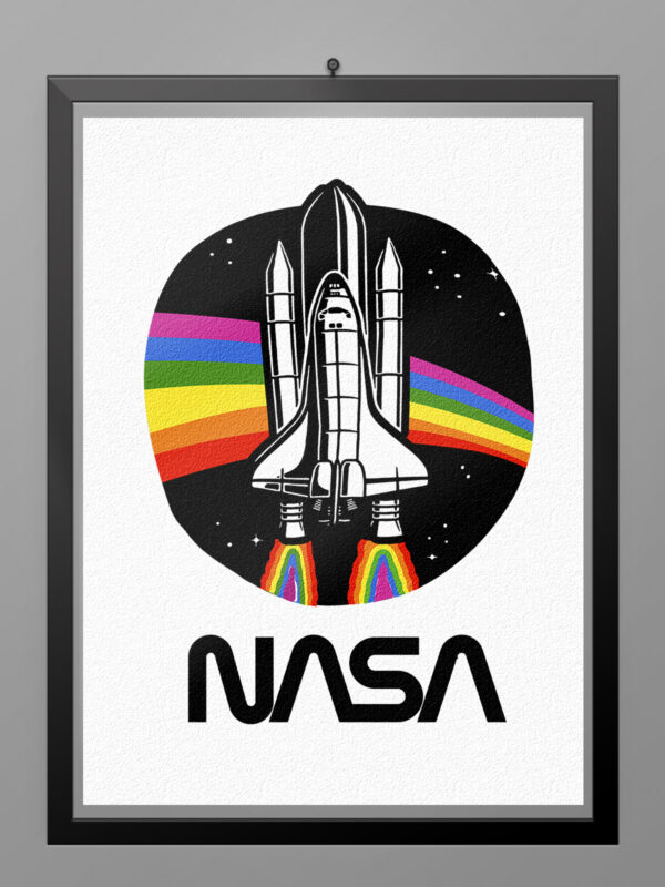 Camiseta Nasa Colors poster