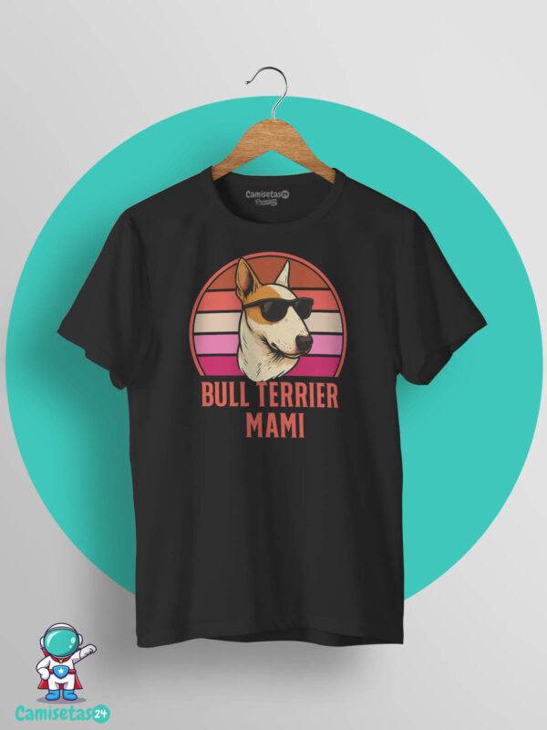 Camiseta Bull terrier mami negra
