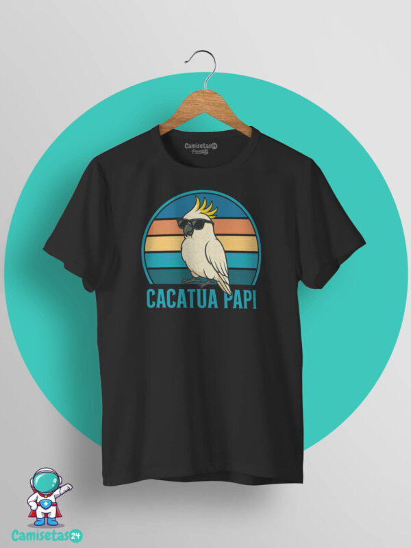 Camiseta Cacatua Papi negra