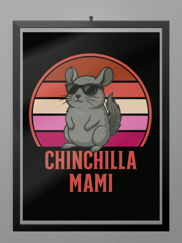 Camiseta Chinchilla Mami poster